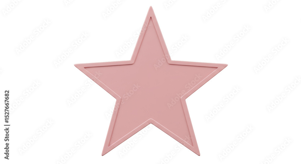 Obraz premium Isolated Pink Star
