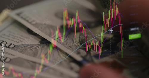Businessman hands busy counting money in USD for investment. Trader calculating salary money paper banknotes. Concept of investment, money exchange.