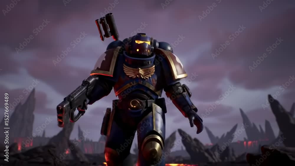 Space warrior illustration Space warrior illustration