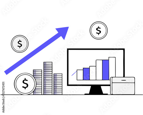 Investment and Analysis Money Profits, Profitable investment, funding, Financial consulting, savings