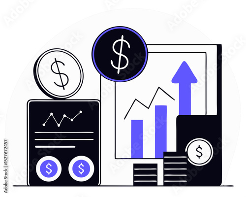 Investment and Analysis Money Profits, Profitable investment, funding, Financial consulting, savings