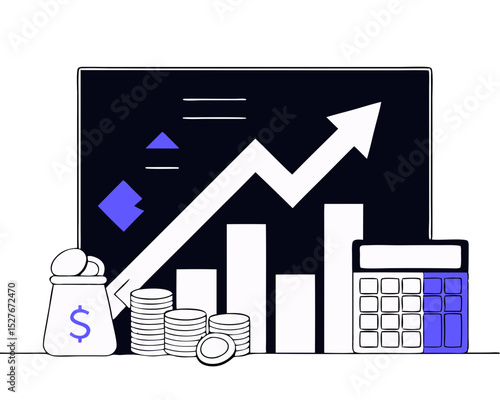 Investment and Analysis Money Profits, Profitable investment, funding, Financial consulting, savings