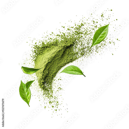 Green tea powder and fresh leaves enhance healthy living in culinary applications