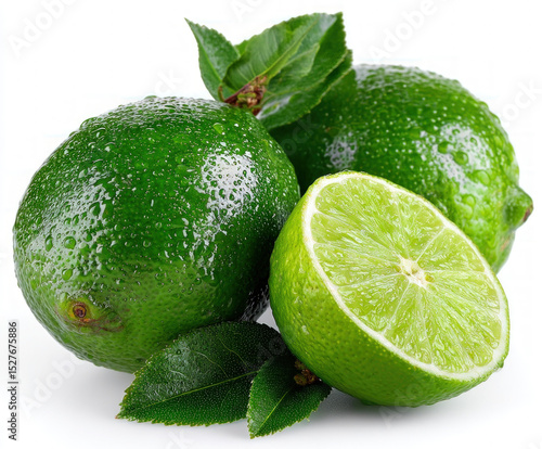 lime isolated on white