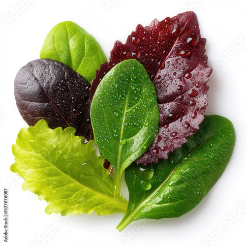 mixed greens isolated