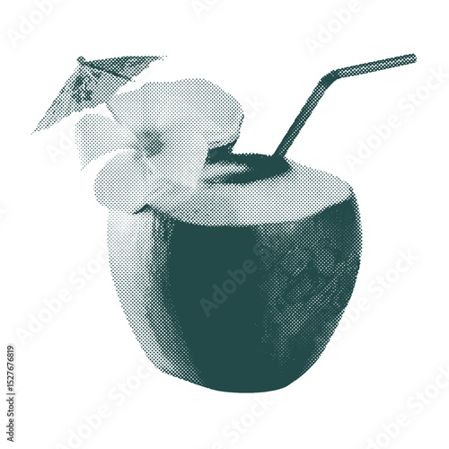 Coconut Cocktail Collage⁠
