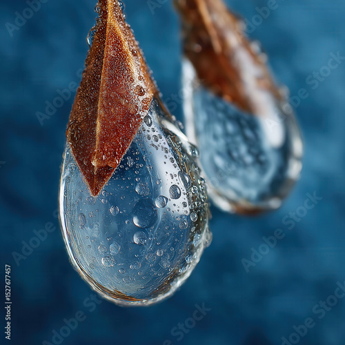 water droplets isolated