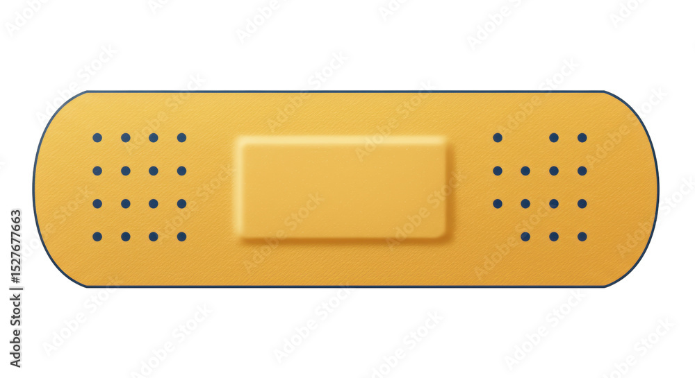 Isolated Band-Aid Plaster Isolated Band-Aid Plaster