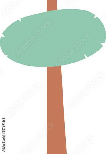 wooden sign illustration