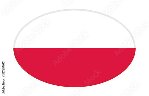 Free Download Poland flag ellipse shaped. vector	 - GFXLoad