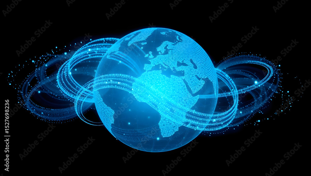 Obraz premium Futuristic Data Sphere