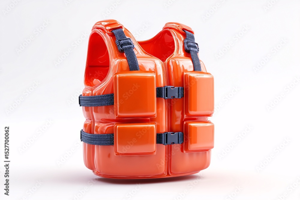 Fototapeta premium Puzzle pieces falling in 3D, displayed on a white surface, with a smooth, colorful plastic texture.