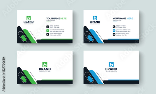 Corporate modern and unique business card design layout template. Template design for business card, visiting Card, identity card, contact, branding, stationery design template.