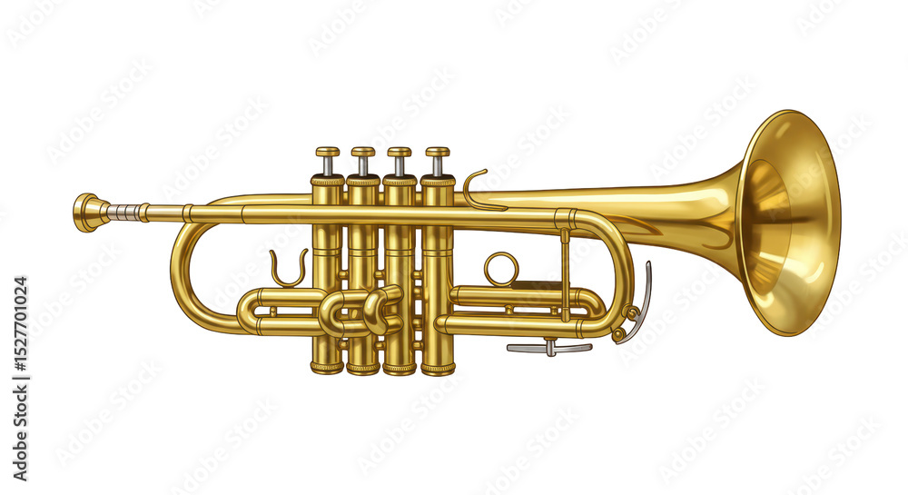 Fototapeta premium Isolated trumpet