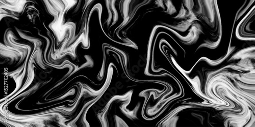 Modern White and Black Marble Texture Pattern Abstract Background. Technology Banner. Liquify Swirl black and gray Color Art Abstract Pattern black and gray marble texture. 