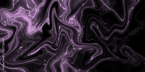 Abstract colorful Acrylic pour Liquid marble surfaces Design. Liquify Swirl black and purple Color Art Abstract Pattern black and purple marble texture. glossy liquid acrylic paint texture background.