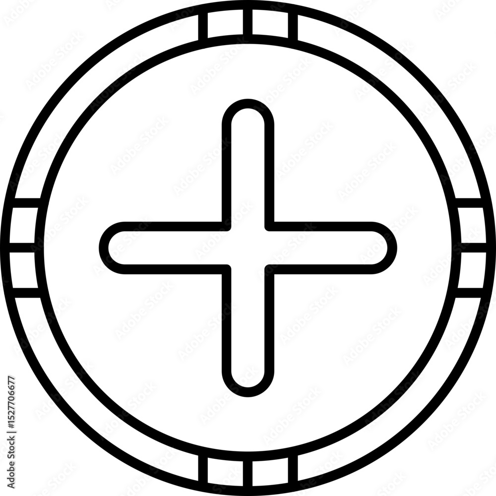 Obraz premium Plus sign Icon