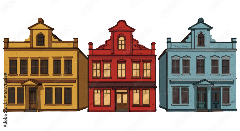 Fototapeta premium Isolated Buildings