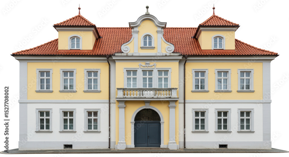 Fototapeta premium Isolated Grand European Mansion