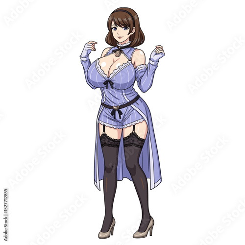 Elegant character in fantasy costume showcasing creativity and artistic craftsmanship
