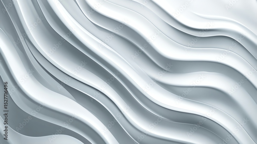 Obraz premium Abstract White Silver Ripple Wave Pattern Background