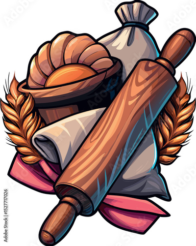 logo panificio, pane e dolci 01