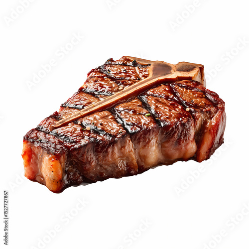 Wallpaper Mural Tbone Steak realistic image on white background Torontodigital.ca