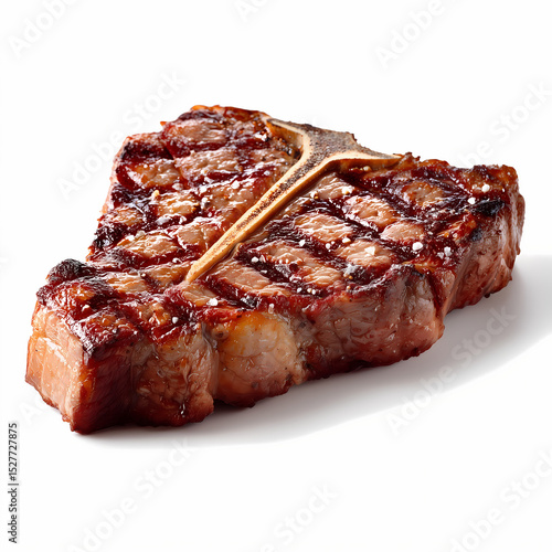 Wallpaper Mural Tbone Steak realistic image on white background Torontodigital.ca