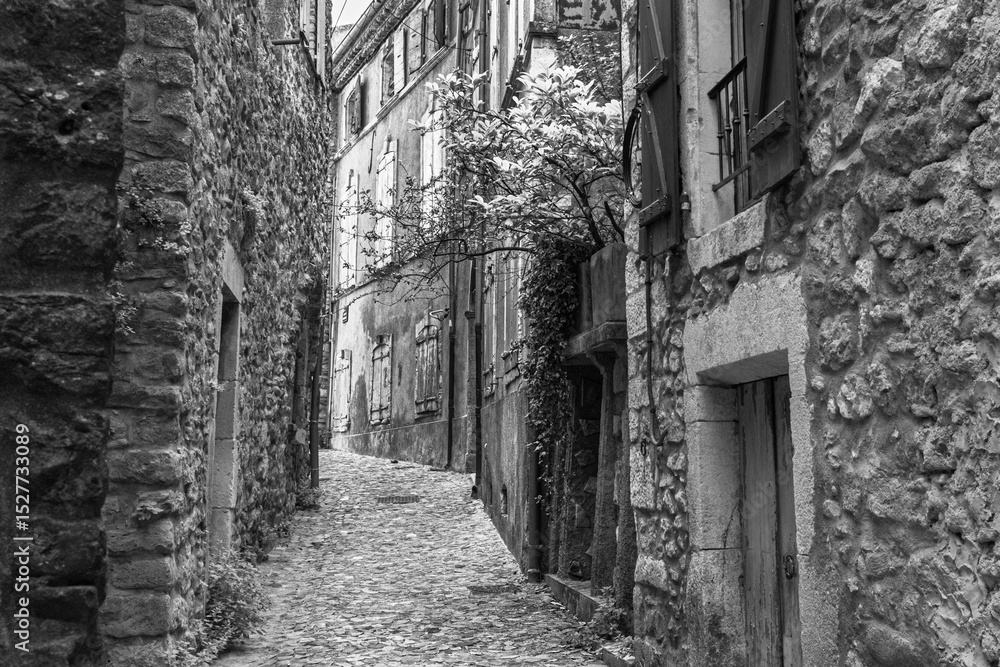 Naklejka premium the village of Vallon Pont d'Arc in Ardèche