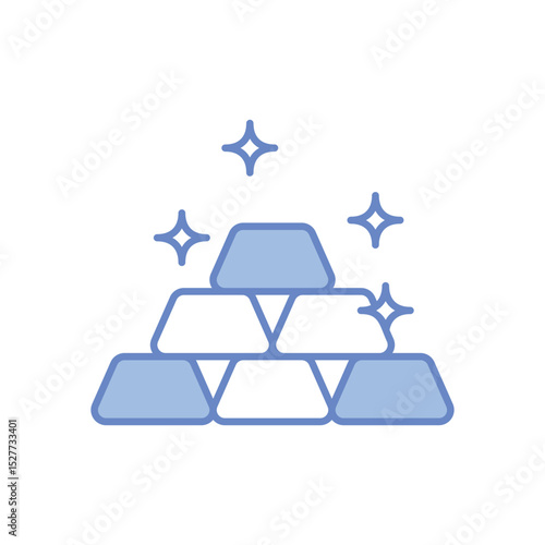 Ingots  Vector icon