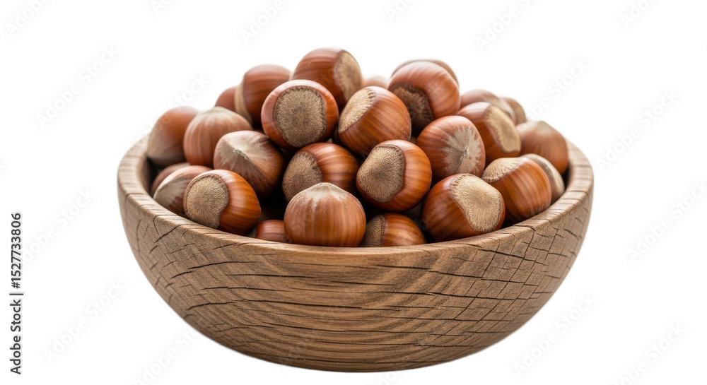 Hazelnuts galore bountiful wooden bowl Hazelnuts galore bountiful wooden bowl