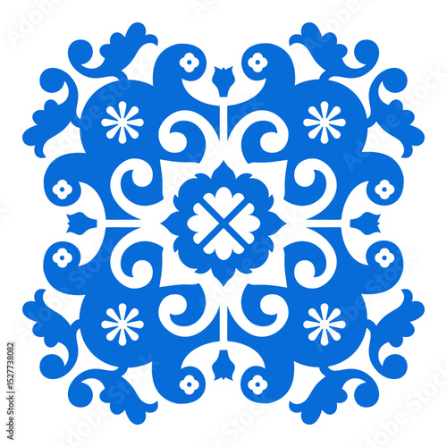 Vintage Mosaic Tile Inspired Georgian Ornament
