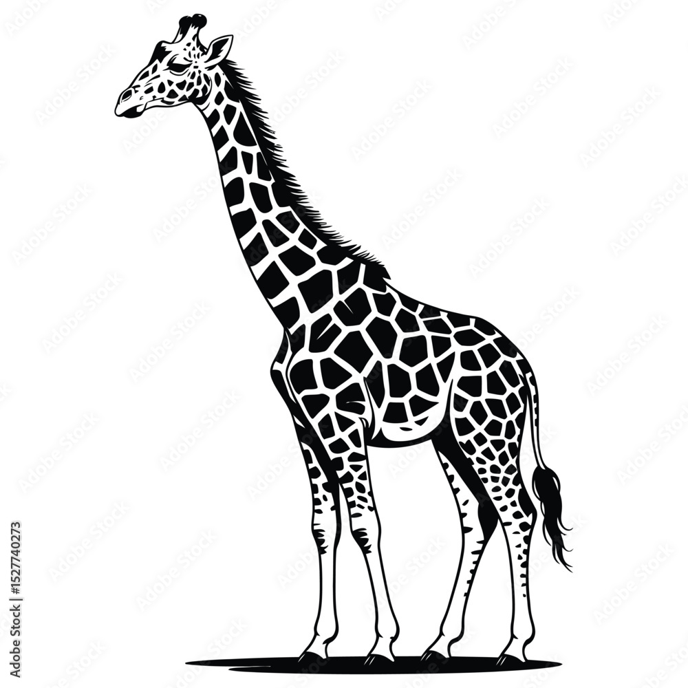 Fototapeta premium giraffe vector illustration