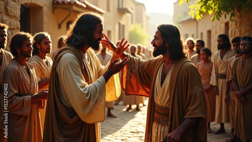 Jesús sana a un ciego