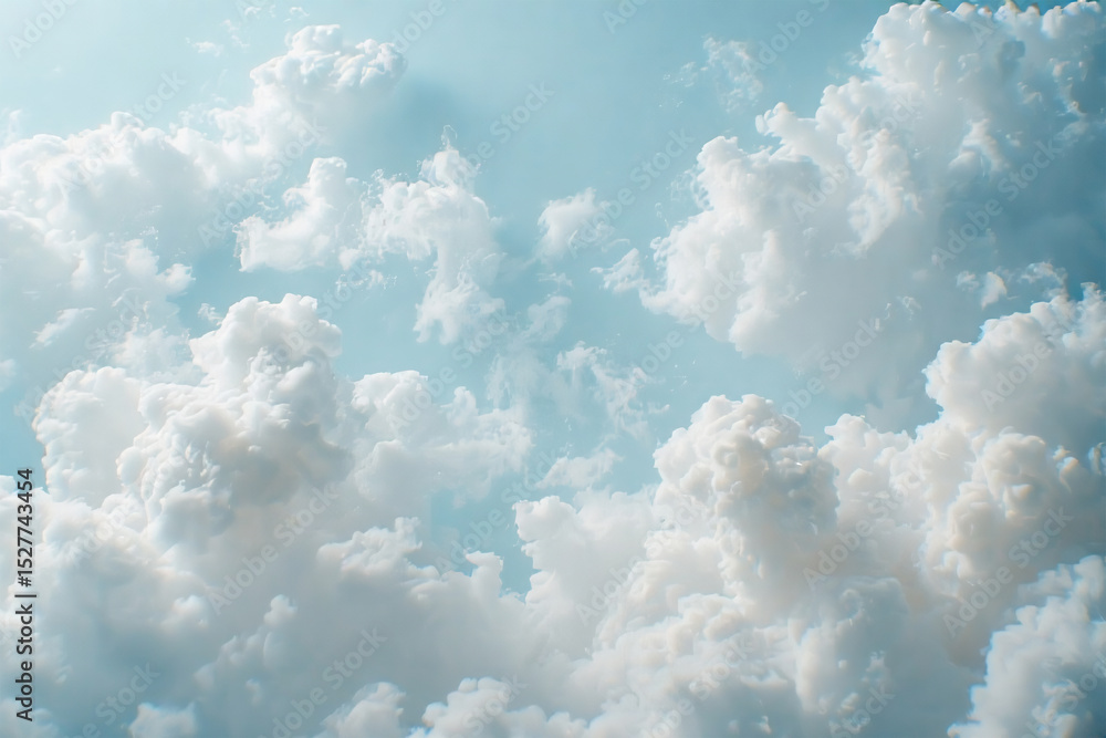 Fototapeta premium Clouds Floating in the Blue