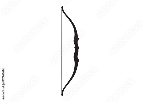 archer bow logo silhouette vector, bow and arrow logo icon silhouette, bow and arrow silhouette logo vector, bow and arrow silhouette vector logo on white background