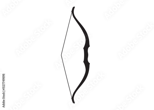 archer bow logo silhouette vector, bow and arrow logo icon silhouette, bow and arrow silhouette logo vector, bow and arrow silhouette vector logo on white background