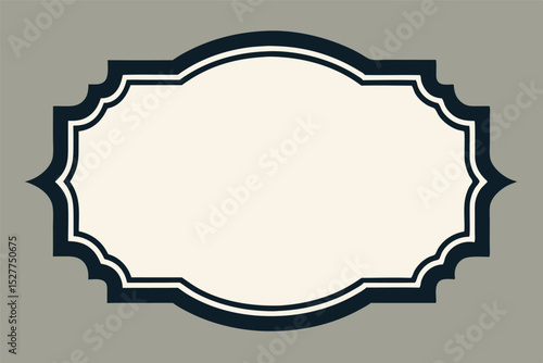 Retro scrapbook design set: vintage lace frame label with blank paper and map elements