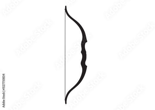 archer bow logo silhouette vector, bow and arrow logo icon silhouette, bow and arrow silhouette logo vector, bow and arrow silhouette vector logo on white background