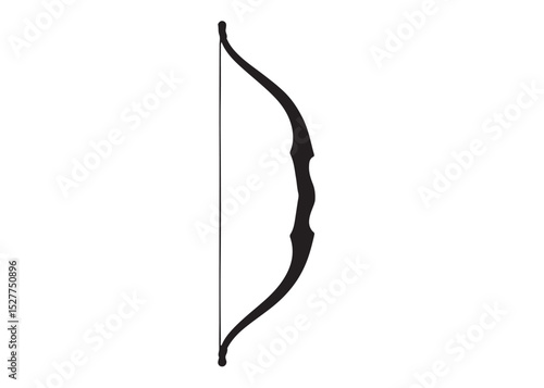 archer bow logo silhouette vector, bow and arrow logo icon silhouette, bow and arrow silhouette logo vector, bow and arrow silhouette vector logo on white background