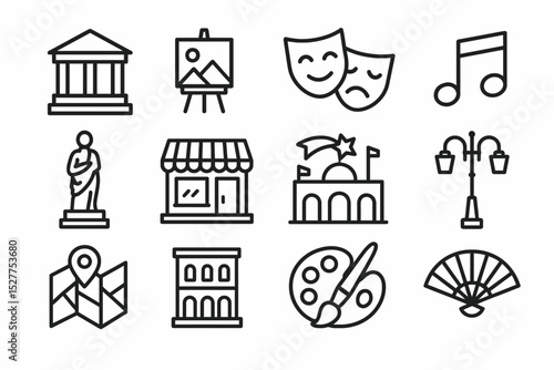 Cultural icons: art, music, theater, architecture, and maps