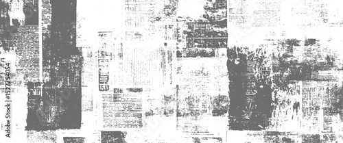 Vector newspaper or magazine clippings