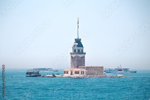 Photography Maiden Tower or (Turkish: Kız Kulesi) is located in Uskudar, Istanbul