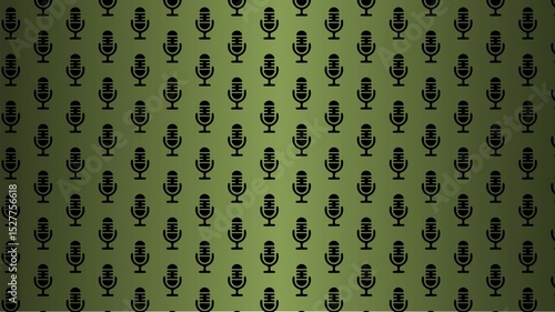 vector seamless speaker microphone  headphone pattern 