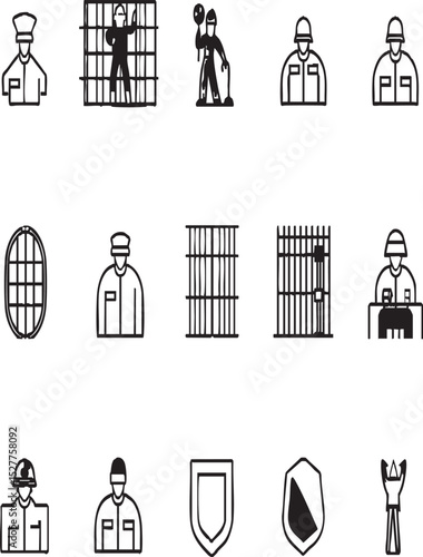 Prison and Security Pictograms