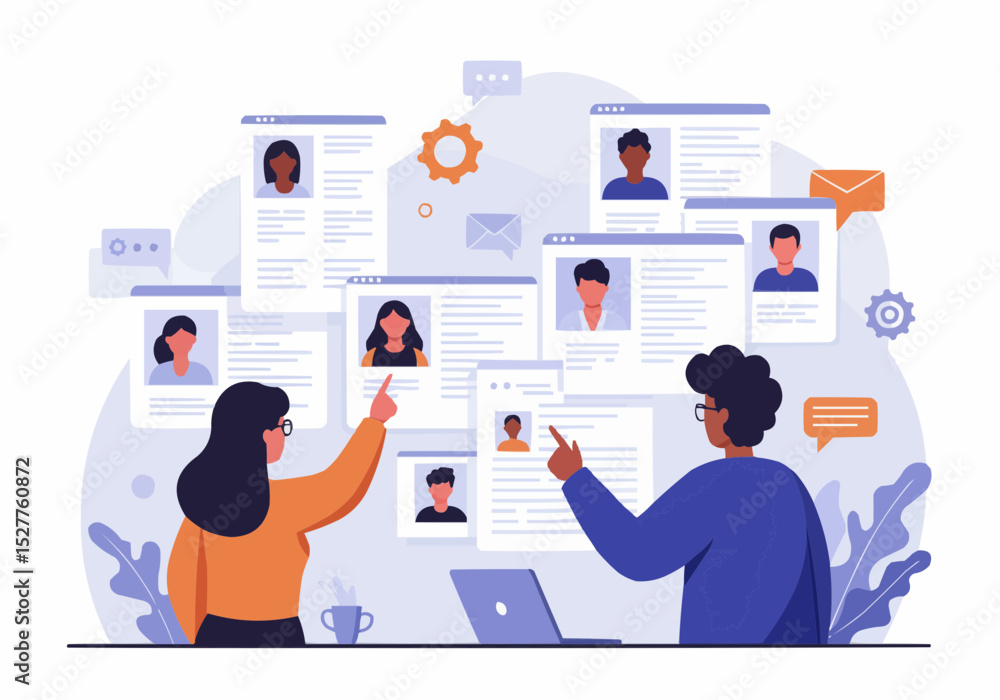 Obraz premium business man with laptop