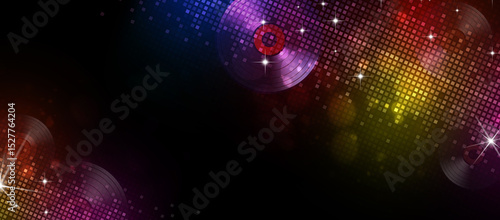 bright colorful party banner