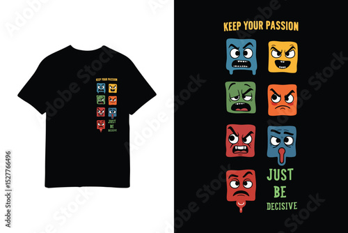 Mens Cartoon Casual Thin T-Shirt Design