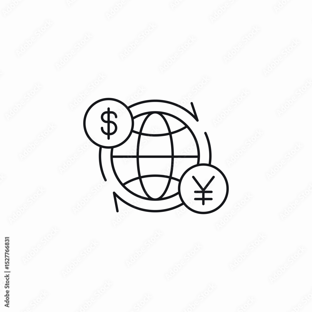 Fototapeta premium currency exchange icon sign vector