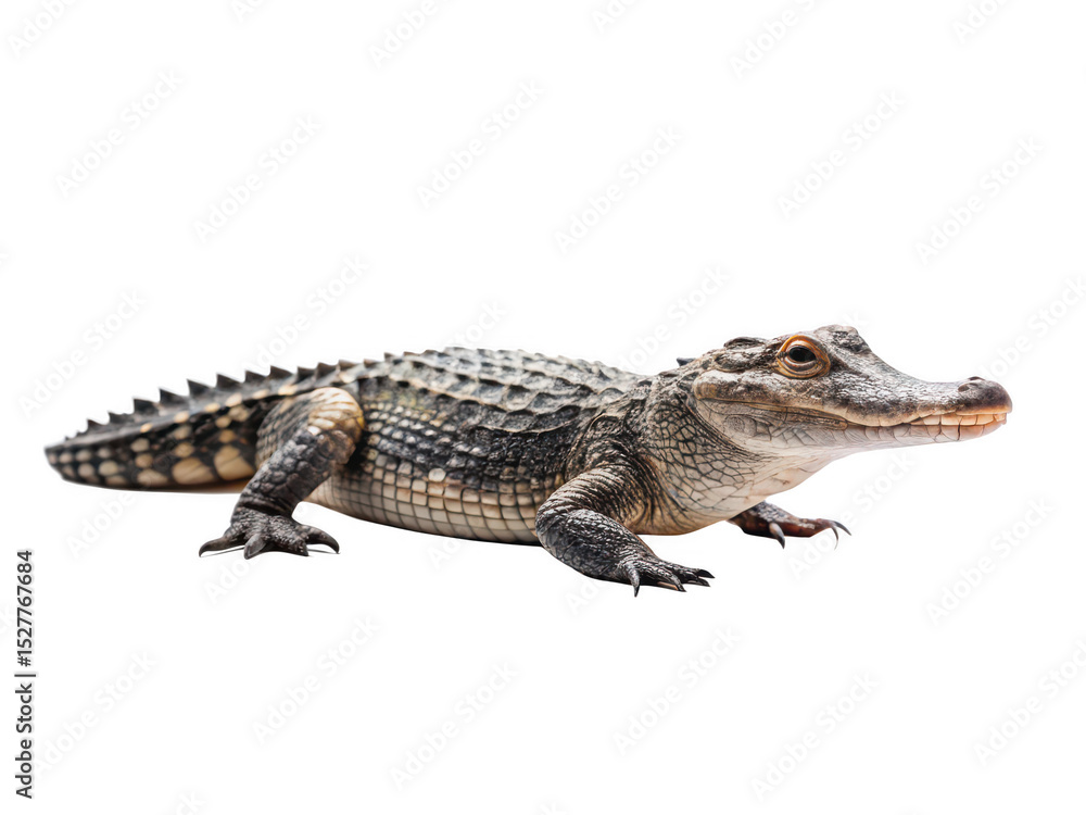 Fototapeta premium Alligator png wild alligator png reptile png American alligator png swamp animal png transparent background image